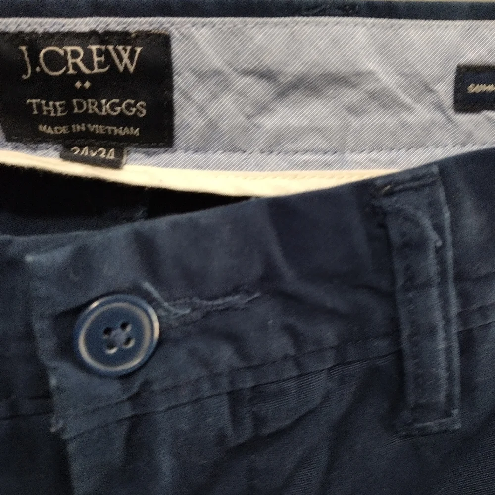 J. Crew the Driggs Summer Weight Chino Navy Pants